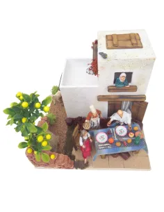 Animated Tavern with Landi Figures, 10 cm 2