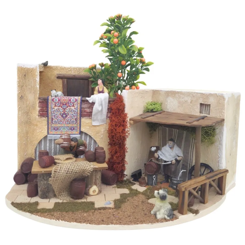 Animated Scene with Oliver Blacksmith and Cooper, 10 cm