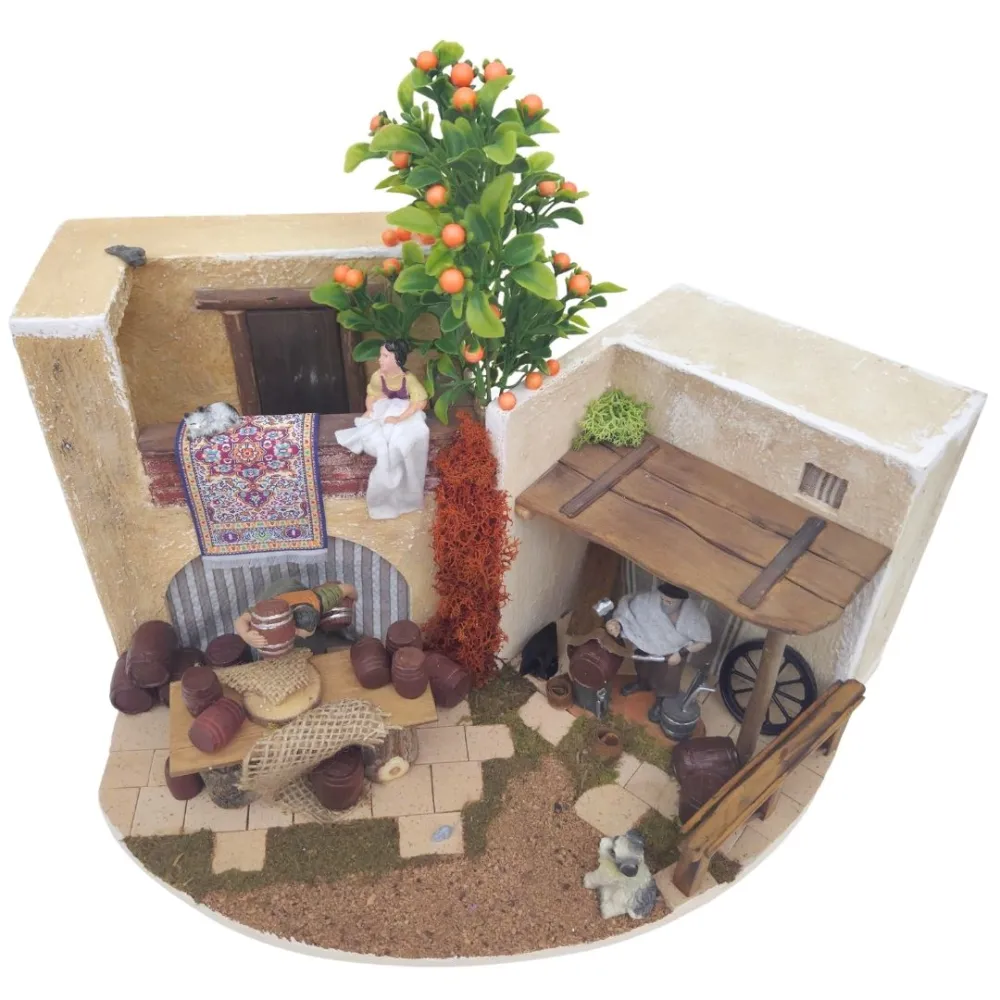 Animated Scene with Oliver Blacksmith and Cooper, 10 cm