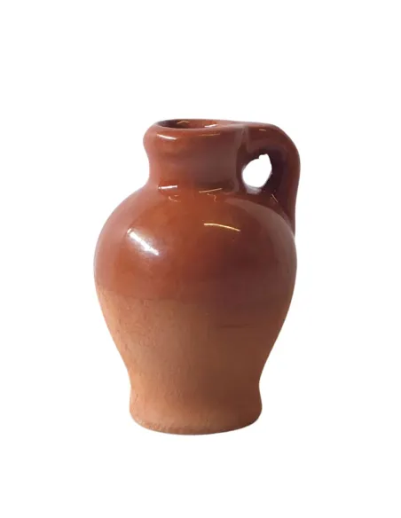 Set 2 anfore smaltate in terracotta per statue da 8-10 cm
