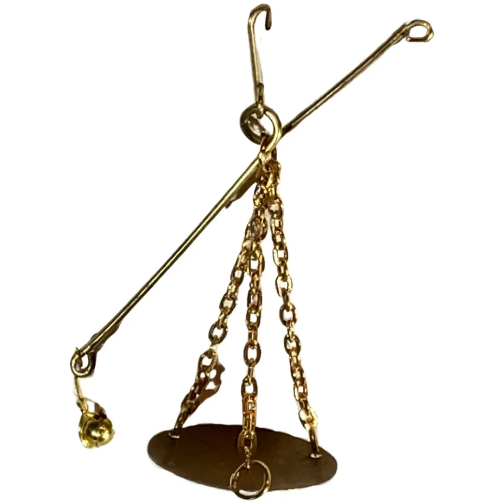 Iron Steelyard Scale for 15–20 cm Nativity Figures
