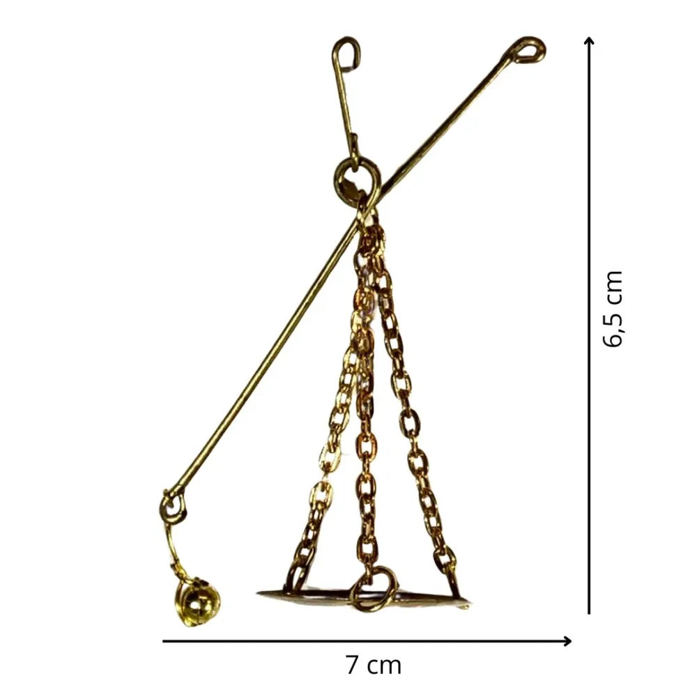 Iron Steelyard Scale for 15–20 cm Nativity Figures