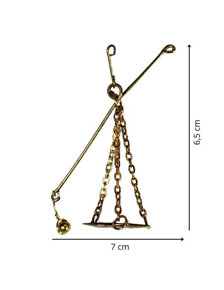 Iron Steelyard Scale for 15–20 cm Nativity Figures