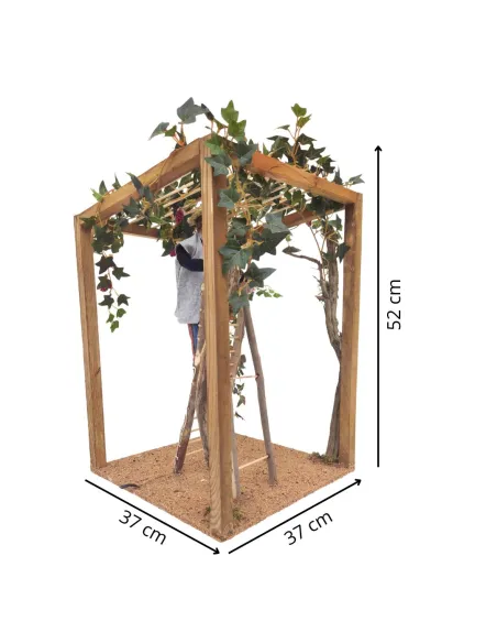 Animated Traditional Man Harvesting Grapes, 30 cm