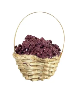 Cesto con uva nera per statue da 20-25 cm 2