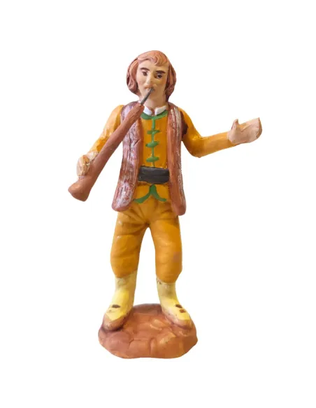 Terracotta Man with Fife, 10 cm