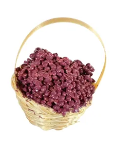 Cesto con uva nera per statue da 20-25 cm