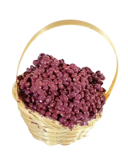 Cesto con uva nera per statue da 20-25 cm