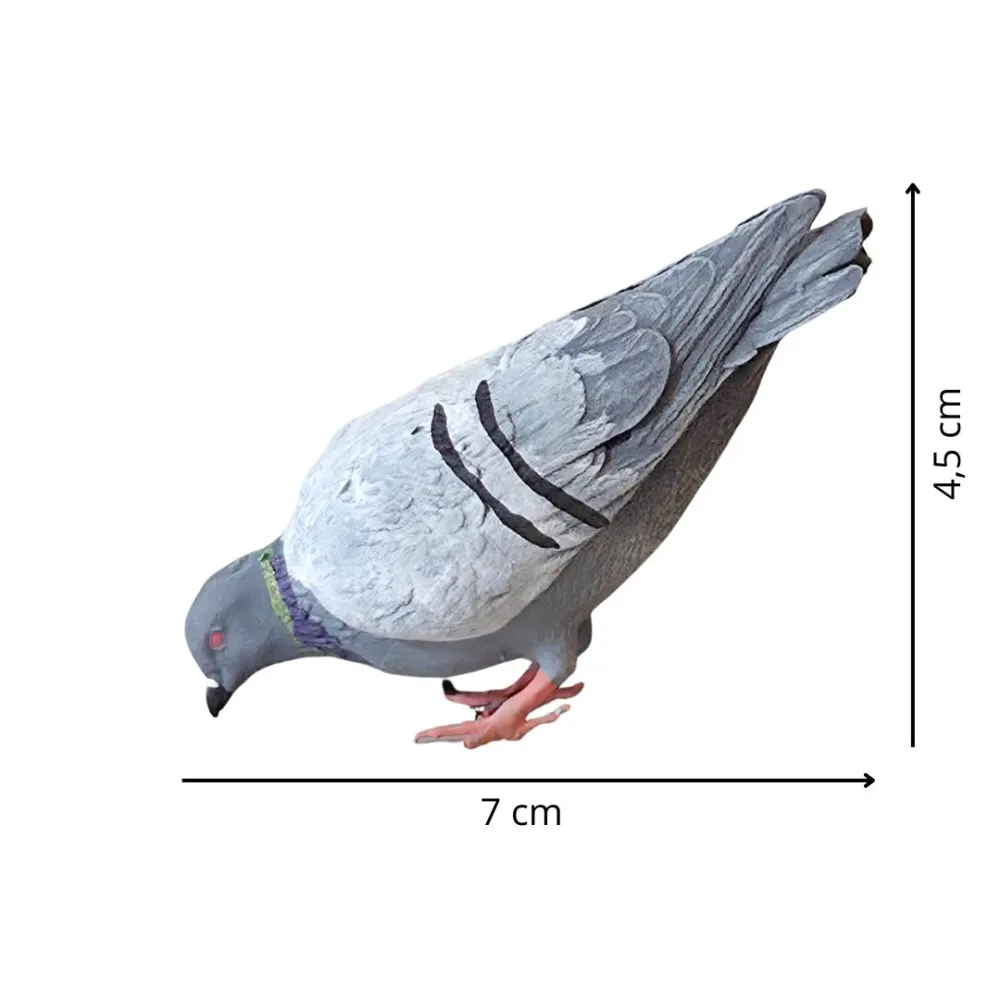 3D-Printed Pigeon Pecking at the Ground for 28–30 cm Nativity Figures