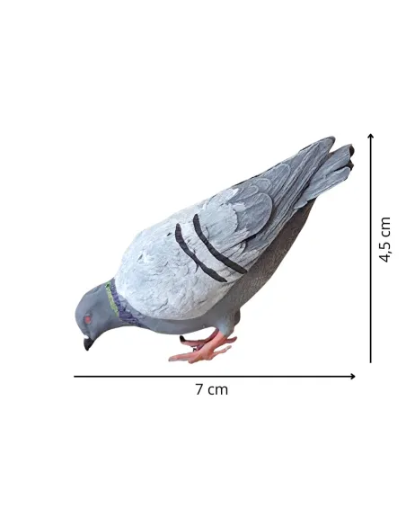 Piccione che becca in 3D per statue da 28-30 cm