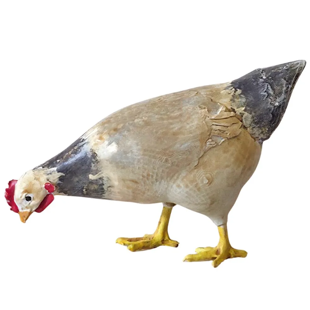 Gallina che becca in 3D per statue da 28-30 cm