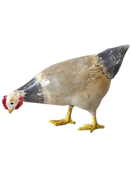 Gallina che becca in 3D per statue da 28-30 cm