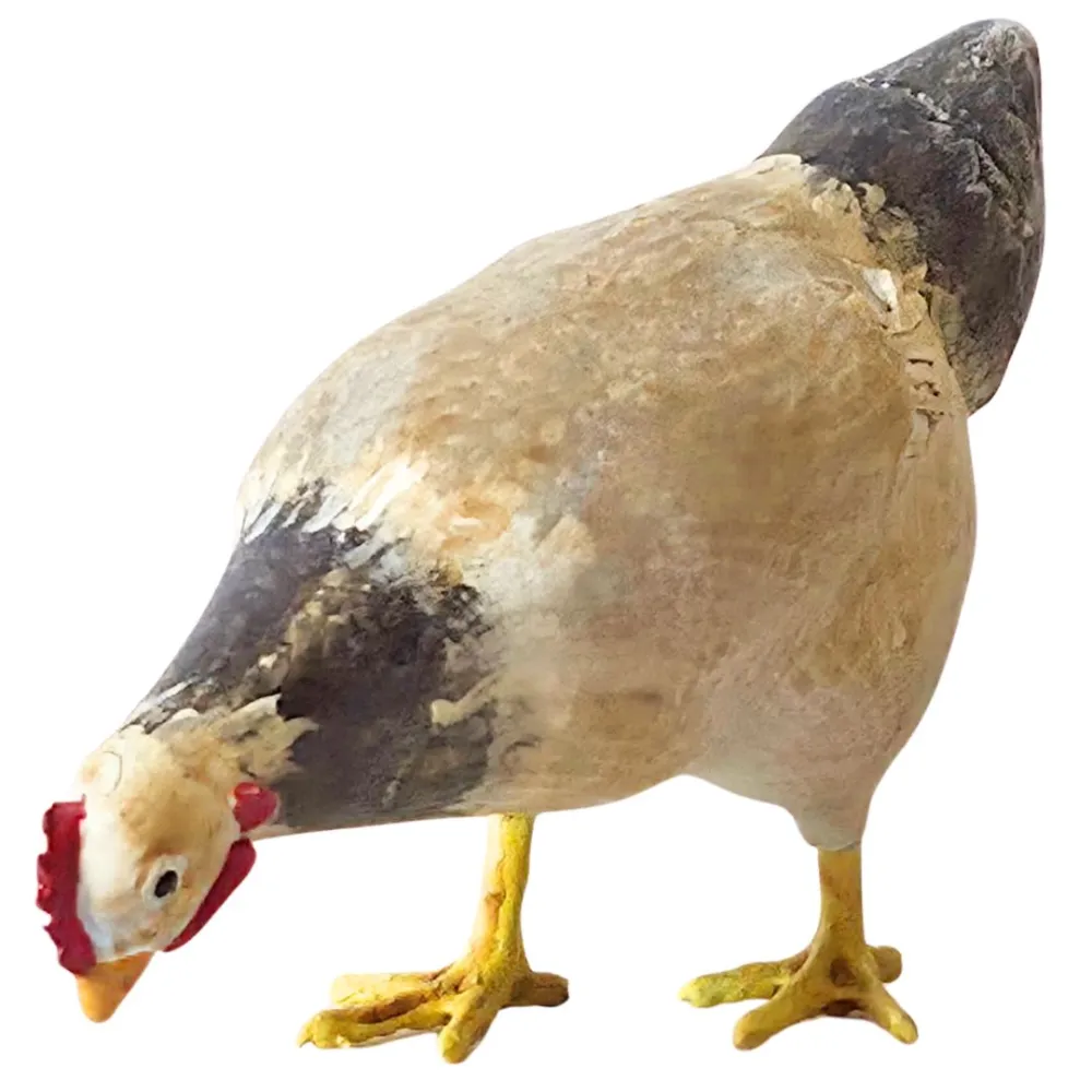 Gallina che becca in 3D per statue da 28-30 cm