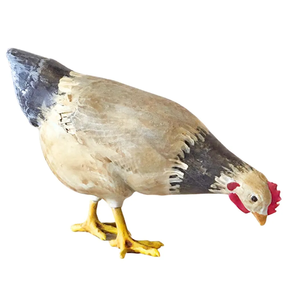 Gallina che becca in 3D per statue da 28-30 cm