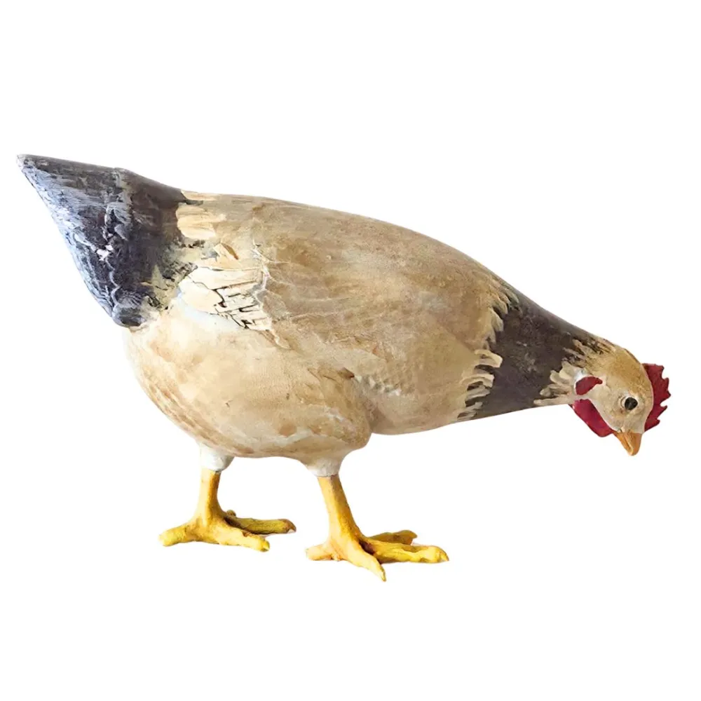 Gallina che becca in 3D per statue da 28-30 cm