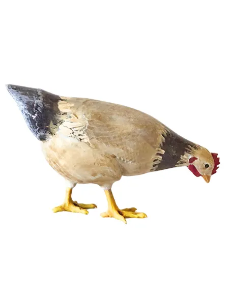 Gallina che becca in 3D per statue da 28-30 cm