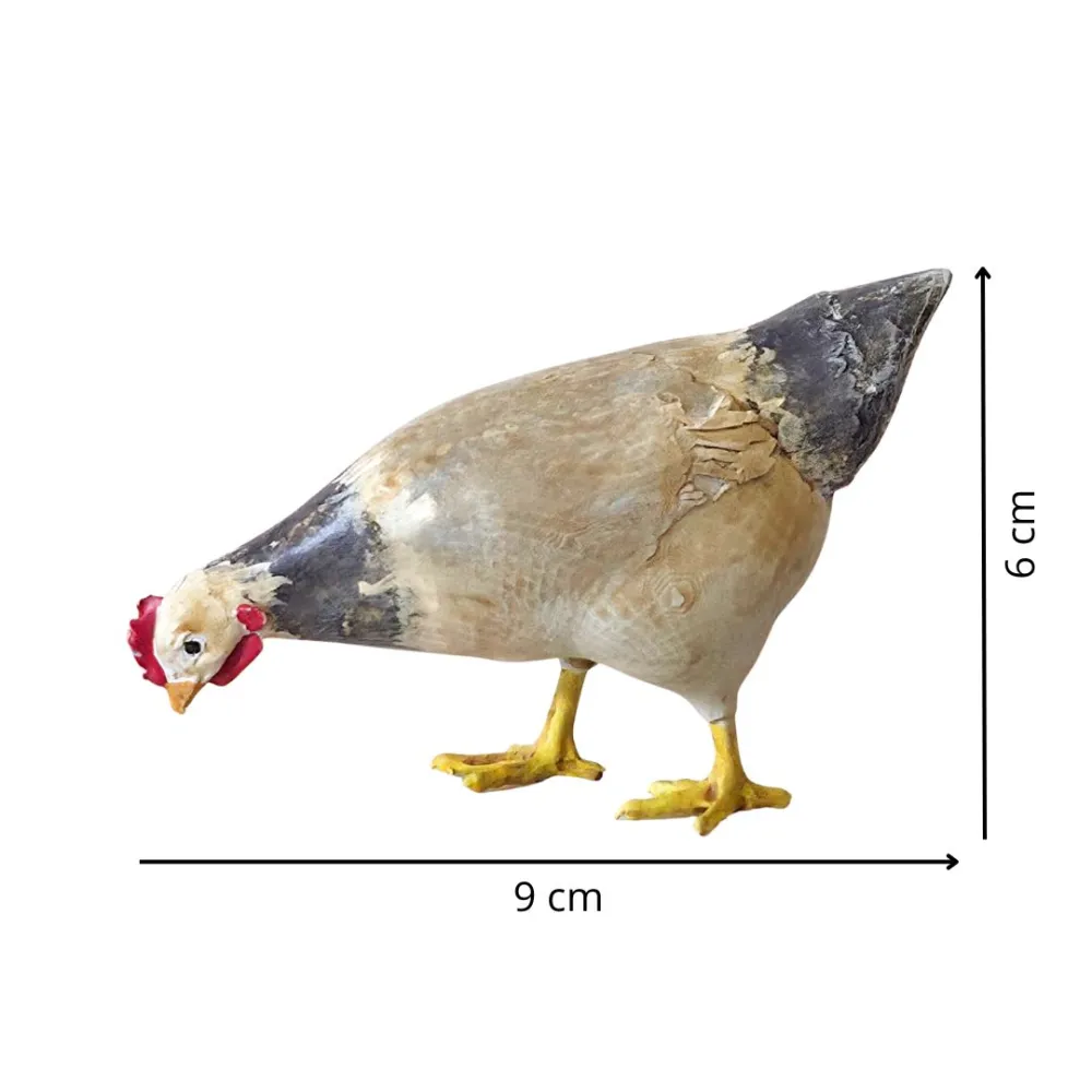 Gallina che becca in 3D per statue da 28-30 cm