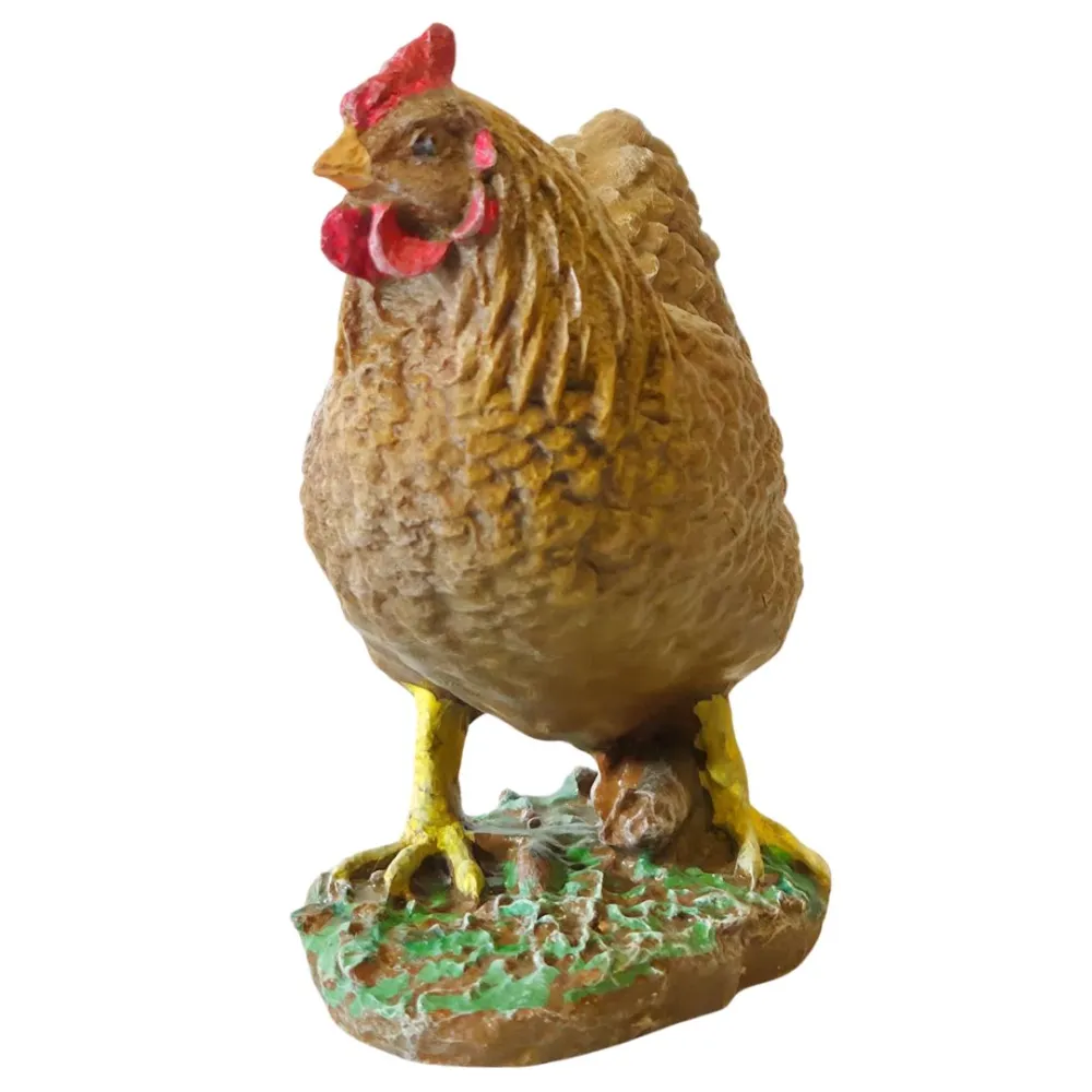 Gallina marrone in 3D per statue da 30-35 cm
