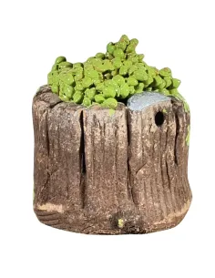 Tinozza in terracotta con uva bianca per statue da 20 cm