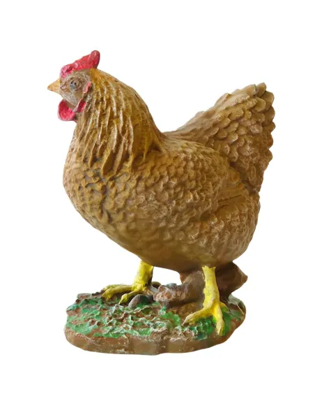 Gallina marrone in 3D per statue da 30-35 cm