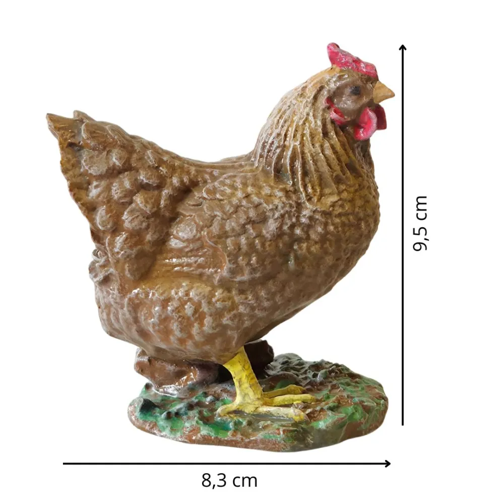 3D-Printed Brown Hen for 30–35 cm Nativity Figures
