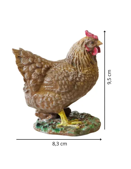 Gallina marrone in 3D per statue da 30-35 cm