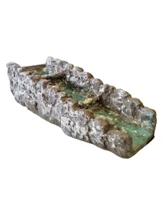 Tratto di fiume componibile con piccole cascate in resina 2