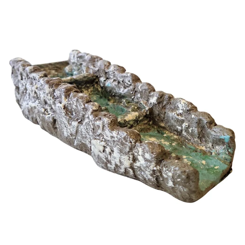 Tratto di fiume componibile con piccole cascate in resina