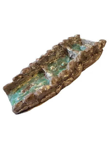 Modular Resin River Section with Small Waterfalls