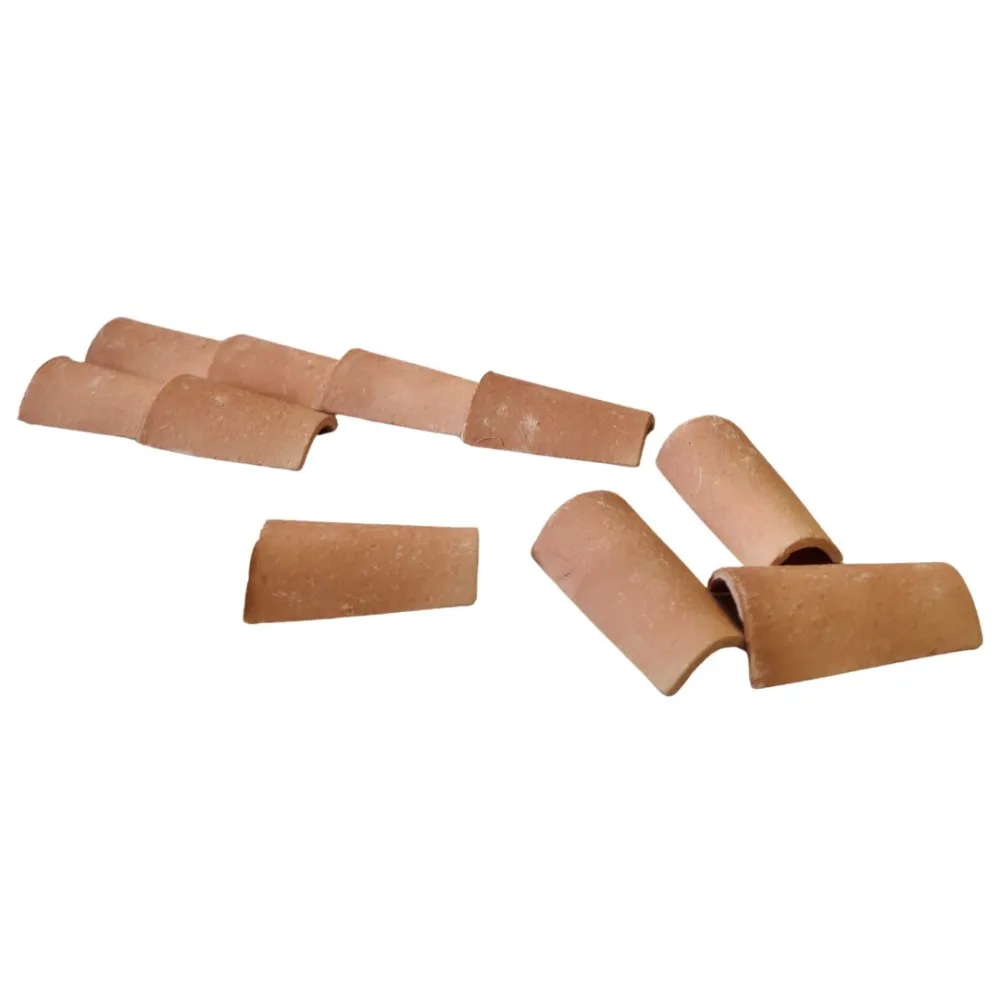 Bag of 10 Terracotta Roof Tiles for 25–30 cm Nativity Figures