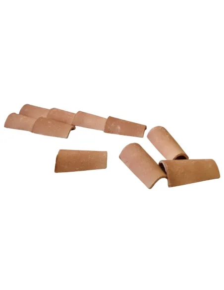 Bag of 10 Terracotta Roof Tiles for 25–30 cm Nativity Figures
