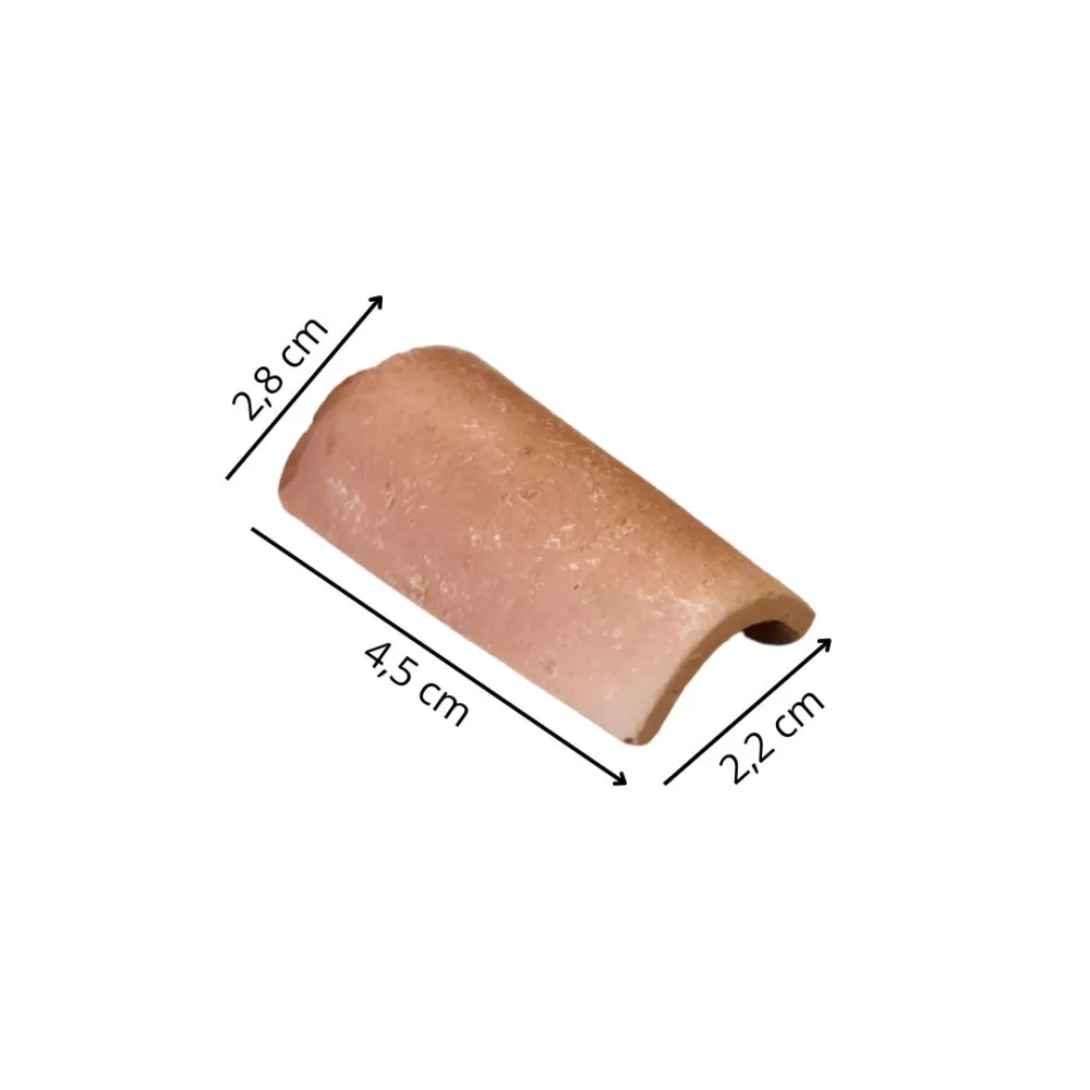 Confezione 10 tegole in terracotta per statue da 25-30 cm