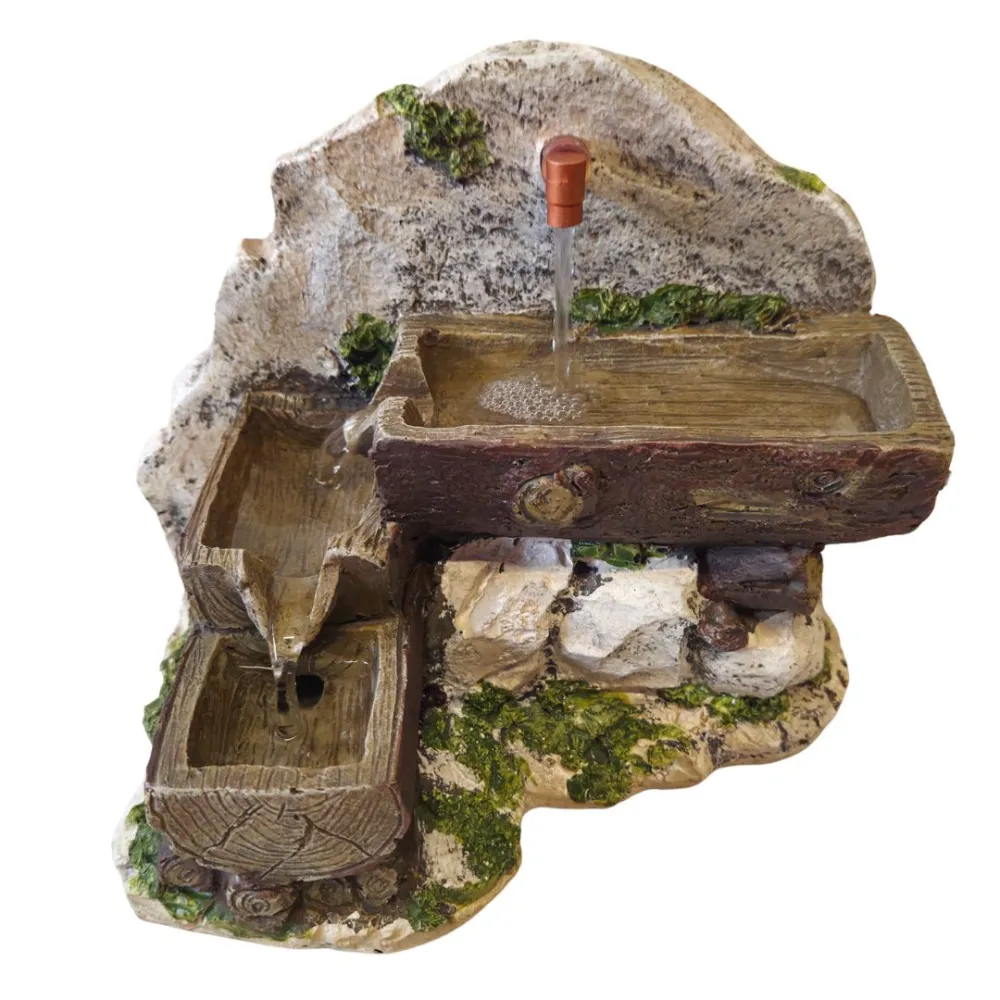 Resin Multi-Basin Fountain for 25–30 cm Nativity Figures
