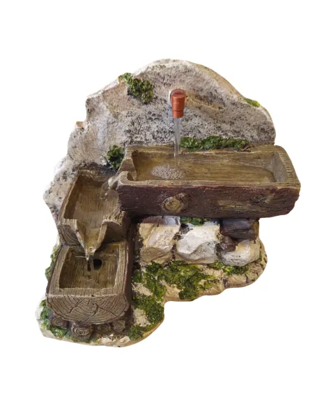 Resin Multi-Basin Fountain for 25–30 cm Nativity Figures
