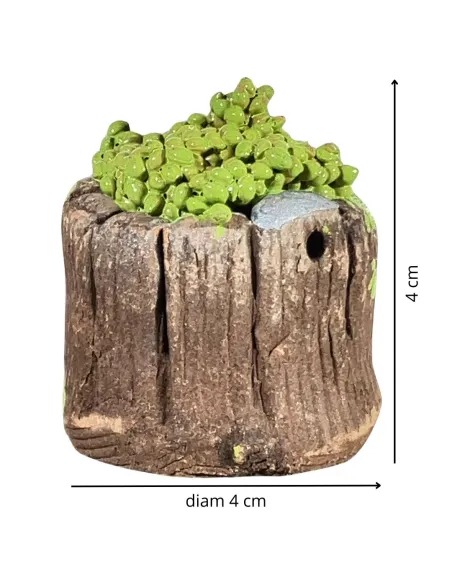 Tinozza in terracotta con uva bianca per statue da 20 cm