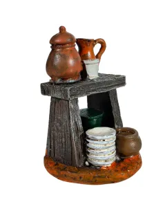 Resin Potter's Workbench for 10–12 cm Nativity Figures