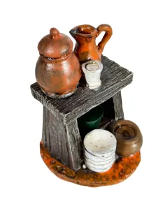 Banco da vasaio in resina per statue da 10-12 cm 2