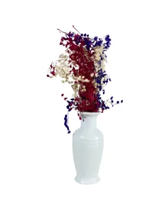 Vaso alto con fiori per statue da 15-20 cm