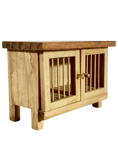 Wooden Rabbit Hutch for 12–15 cm Nativity Figures