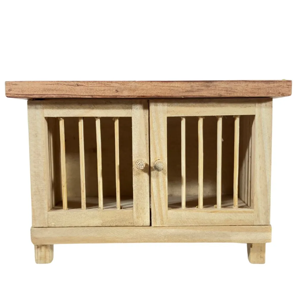 Wooden Rabbit Hutch for 12–15 cm Nativity Figures