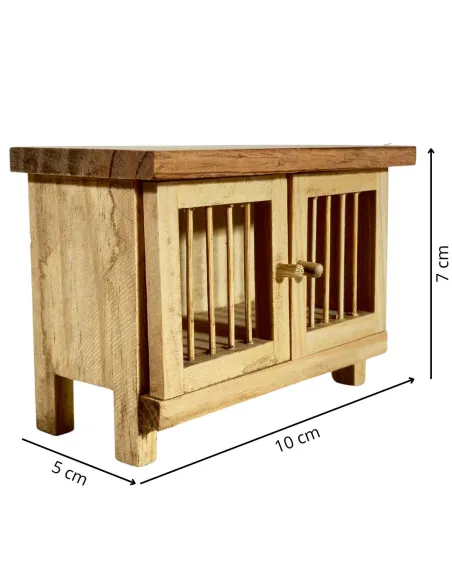 Wooden Rabbit Hutch for 12–15 cm Nativity Figures