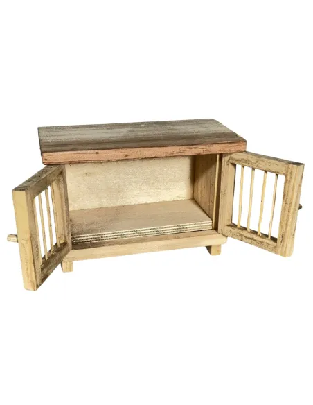 Wooden Rabbit Hutch for 12–15 cm Nativity Figures