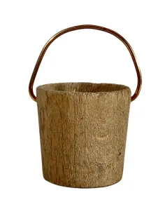 Wooden Bucket with Handle for 12–15 cm Nativity Figures 2