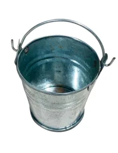 Secchio con manico in lamiera per statue da 25-30 cm