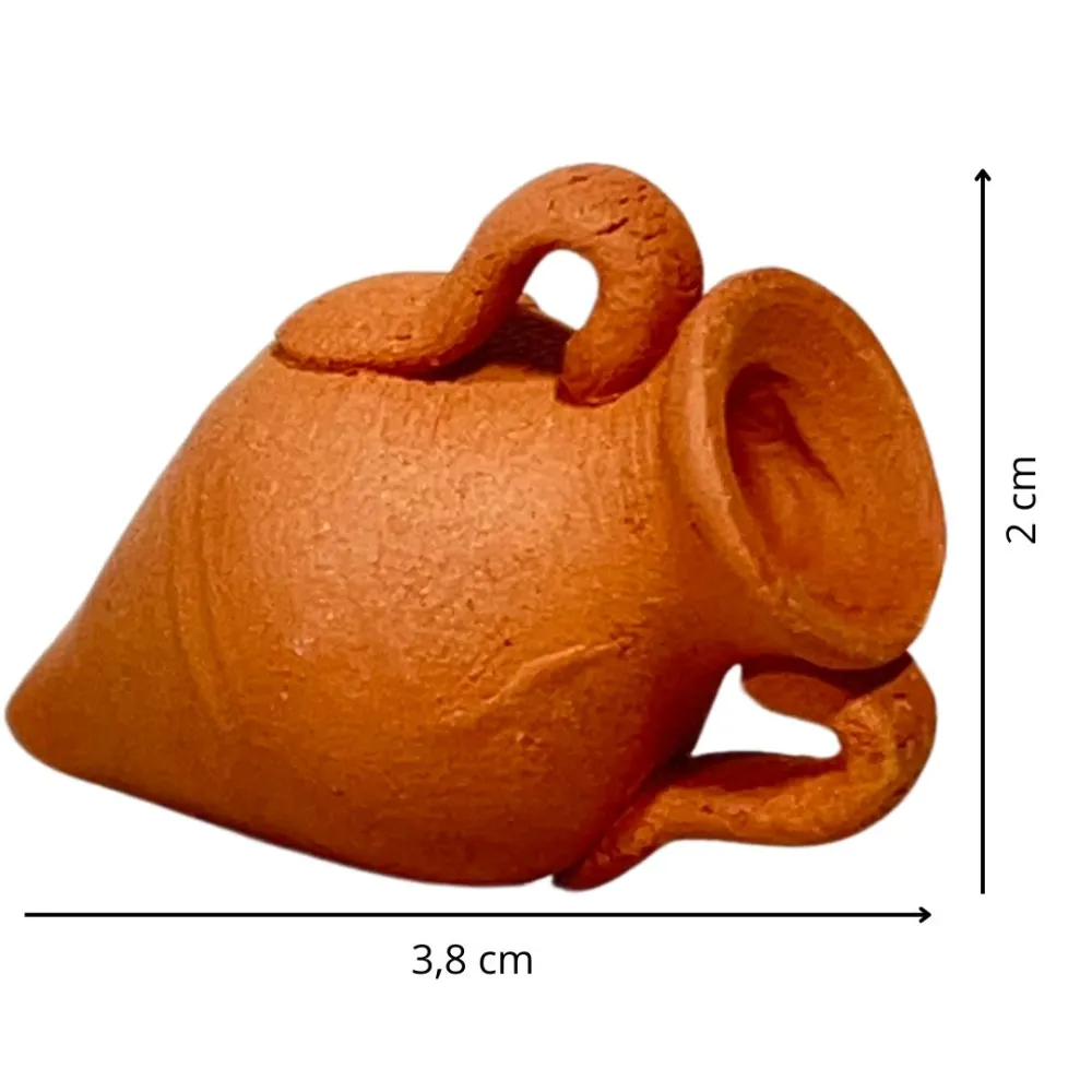 Pointed Terracotta Amphora for 12–15 cm Nativity Figures