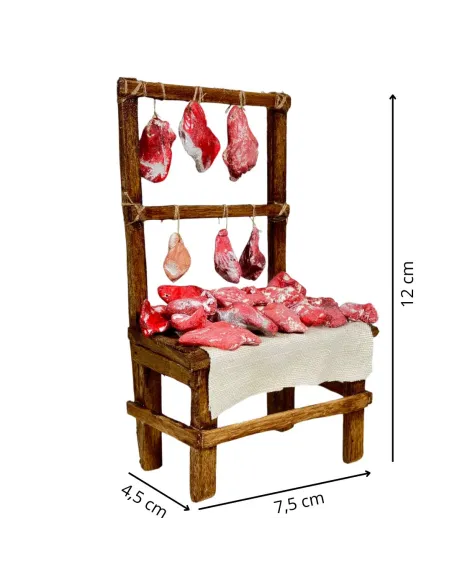 Wooden Meat Stall for 10 cm Nativity Figures