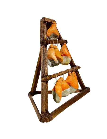 Wooden Ham Curing Rack for 10 cm Nativity Figures