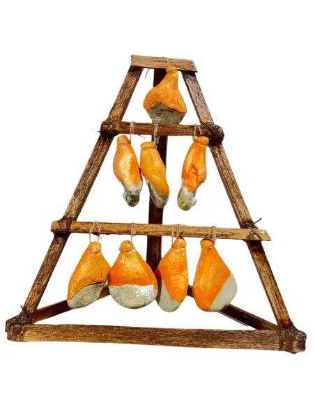 Wooden Ham Curing Rack for 10 cm Nativity Figures