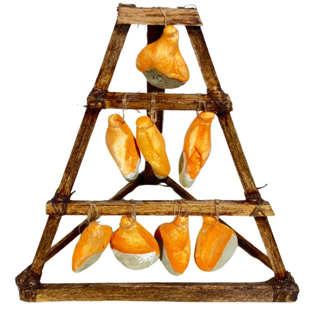 Wooden Ham Curing Rack for 10 cm Nativity Figures