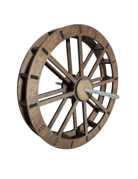 Wooden Watermill Wheel – 12 cm Diameter